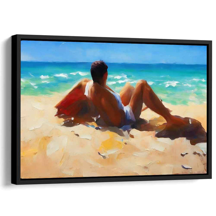 Beachside Tranquility Canvas Art Print: Beachside Tranquility Canvas Art Print