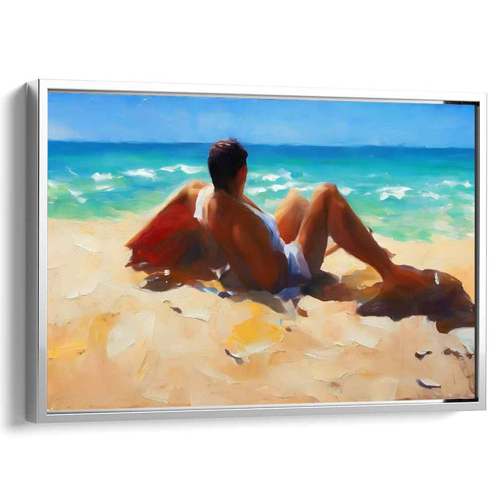 Beachside Tranquility Canvas Art Print: Beachside Tranquility Canvas Art Print