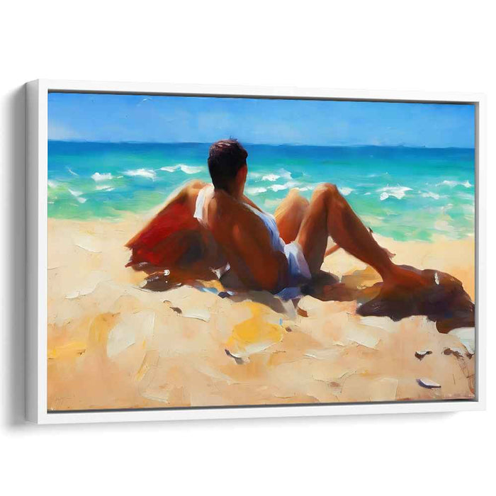 Beachside Tranquility Canvas Art Print: Beachside Tranquility Canvas Art Print