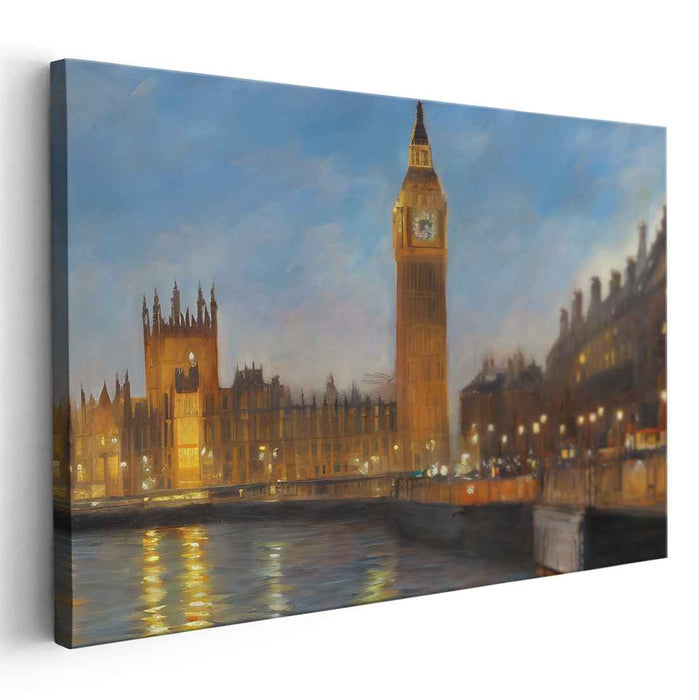 Timekeeper's Melody: Impressionistic View of Big Ben Canvas Art
