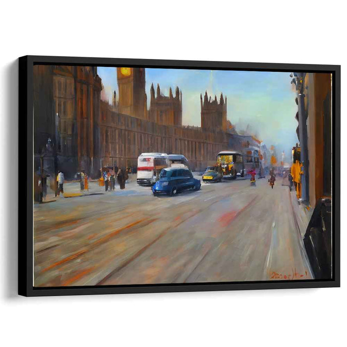 Golden Hour in Westminster: Vibrant Cityscape Canvas Art