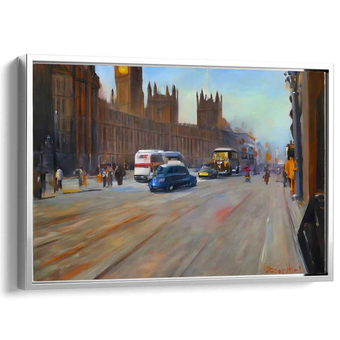 Golden Hour in Westminster: Vibrant Cityscape Canvas Art