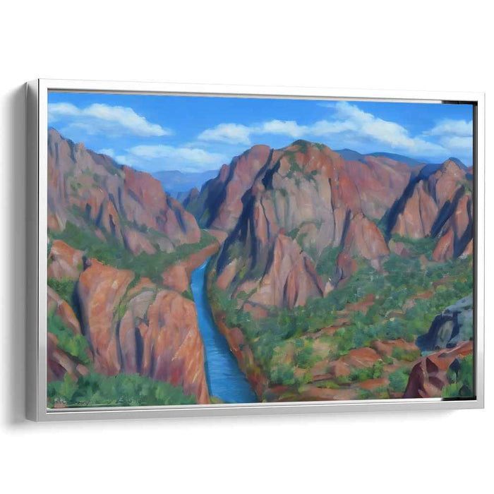 Red Rock Tranquility: Serene River Amidst Red Rock Splendor