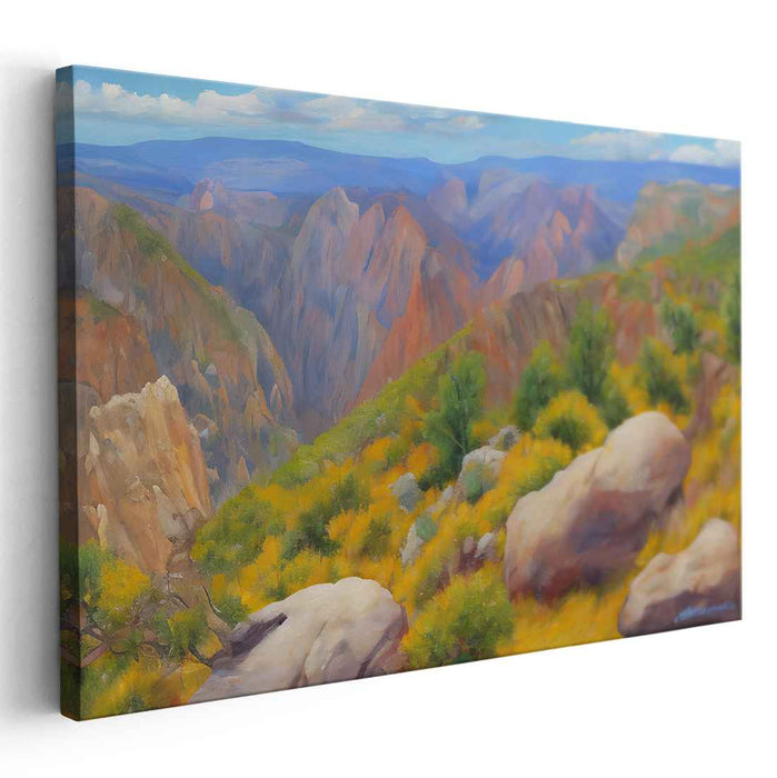 Horizons Unveiled: Panoramic Landscape Canvas Art