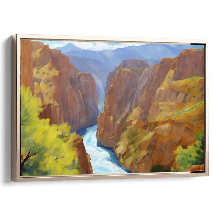 Whispers of Untamed Peace: Serene Wilderness Landscape Canvas Art Print