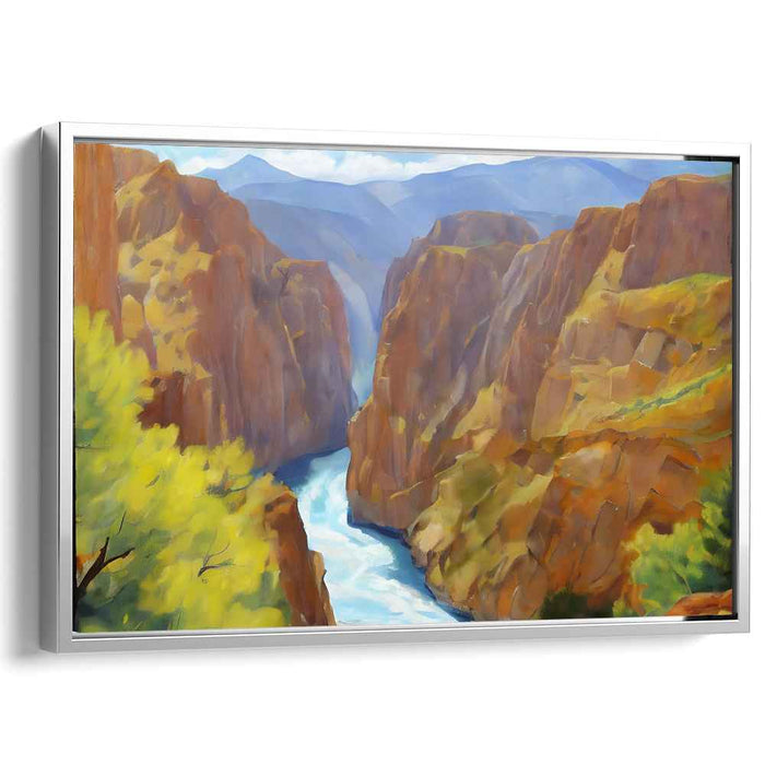 Whispers of Untamed Peace: Serene Wilderness Landscape Canvas Art Print