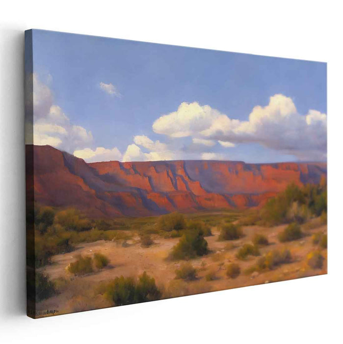 Echoes Of Solitude Mirage: Serene Desert Landscape Under a Vast Sky