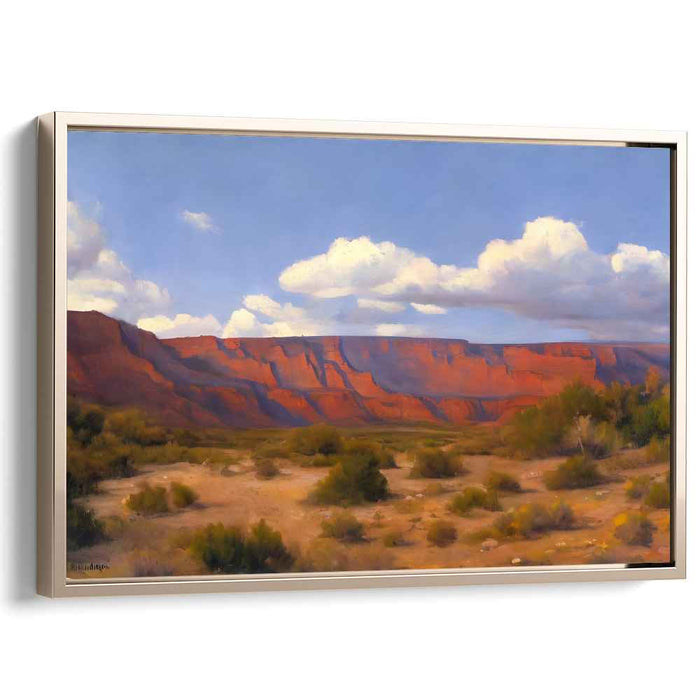 Echoes Of Solitude Mirage: Serene Desert Landscape Under a Vast Sky