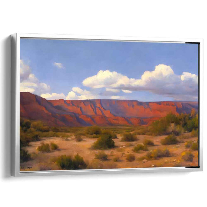 Echoes Of Solitude Mirage: Serene Desert Landscape Under a Vast Sky