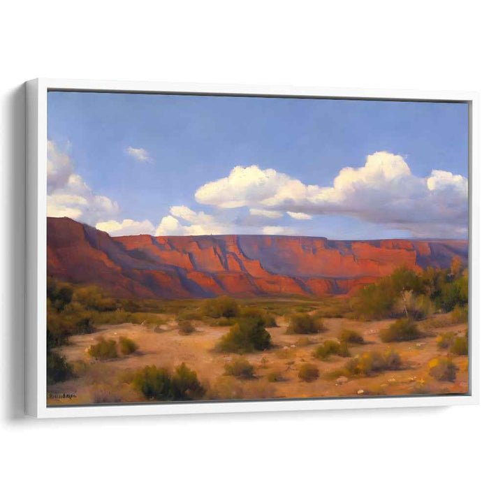 Echoes Of Solitude Mirage: Serene Desert Landscape Under a Vast Sky