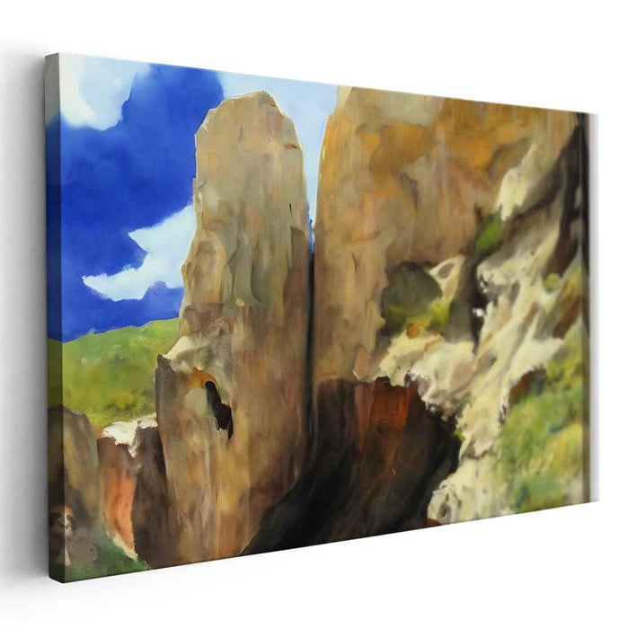 Elemental Drama: A Dramatic Natural Landscape Canvas Art Print