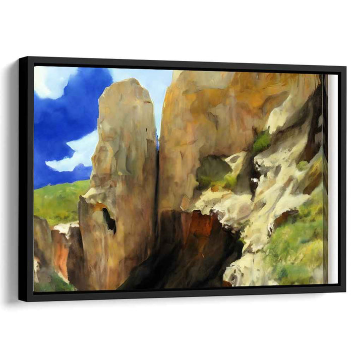 Elemental Drama: A Dramatic Natural Landscape Canvas Art Print