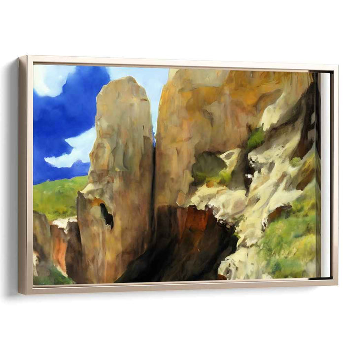 Elemental Drama: A Dramatic Natural Landscape Canvas Art Print