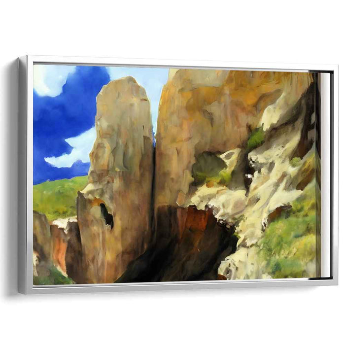 Elemental Drama: A Dramatic Natural Landscape Canvas Art Print