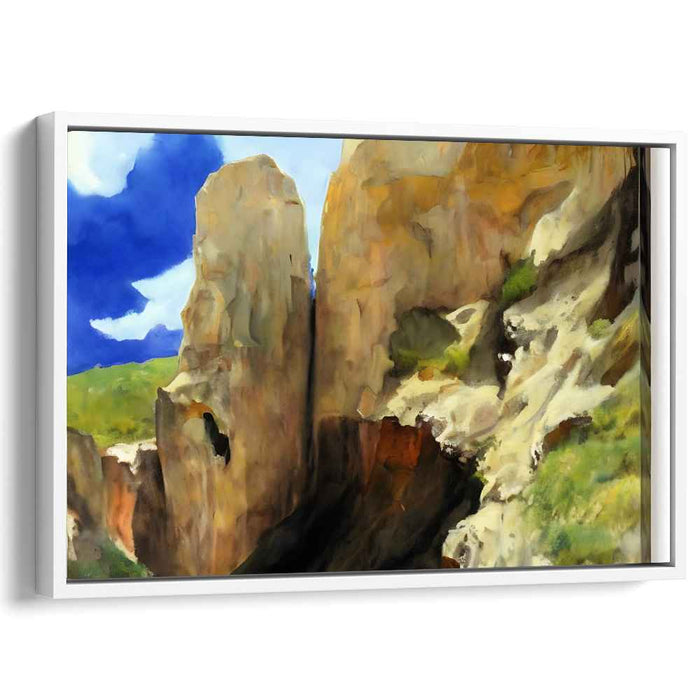 Elemental Drama: A Dramatic Natural Landscape Canvas Art Print