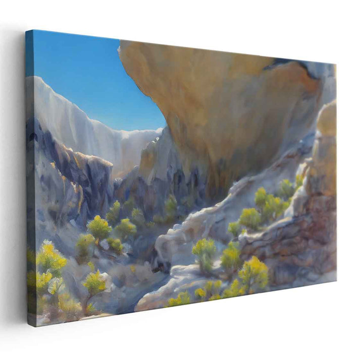 Rural Reflections: Realistic Landscape Canvas Art Print
