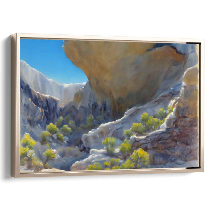 Rural Reflections: Realistic Landscape Canvas Art Print