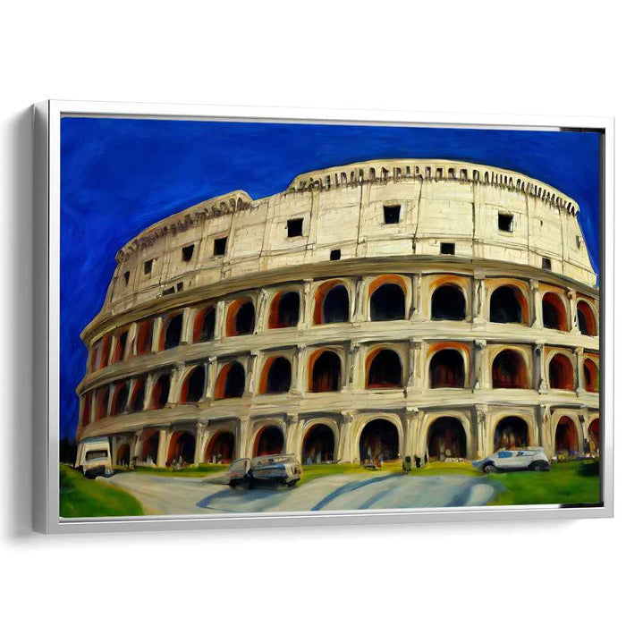 Eternal Echoes in Rome: The Colosseum Under a Deep Blue Sky