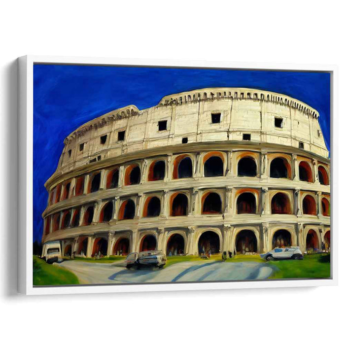 Eternal Echoes in Rome: The Colosseum Under a Deep Blue Sky
