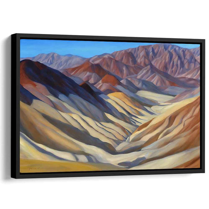 Serenity of the Rugged Terrain: Realistic Mountain Landscape Canvas Art