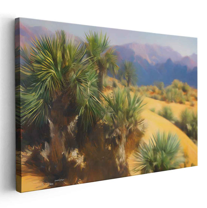 Golden Glow of Spike Stars: Yucca Plants Under the Sun