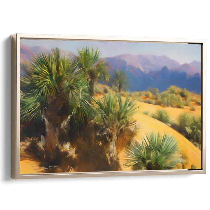 Golden Glow of Spike Stars: Yucca Plants Under the Sun