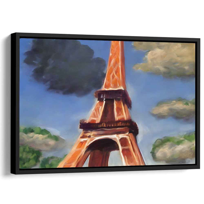 Surreal Paris: Dreamy Eiffel Tower Canvas Art Print