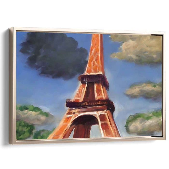 Surreal Paris: Dreamy Eiffel Tower Canvas Art Print
