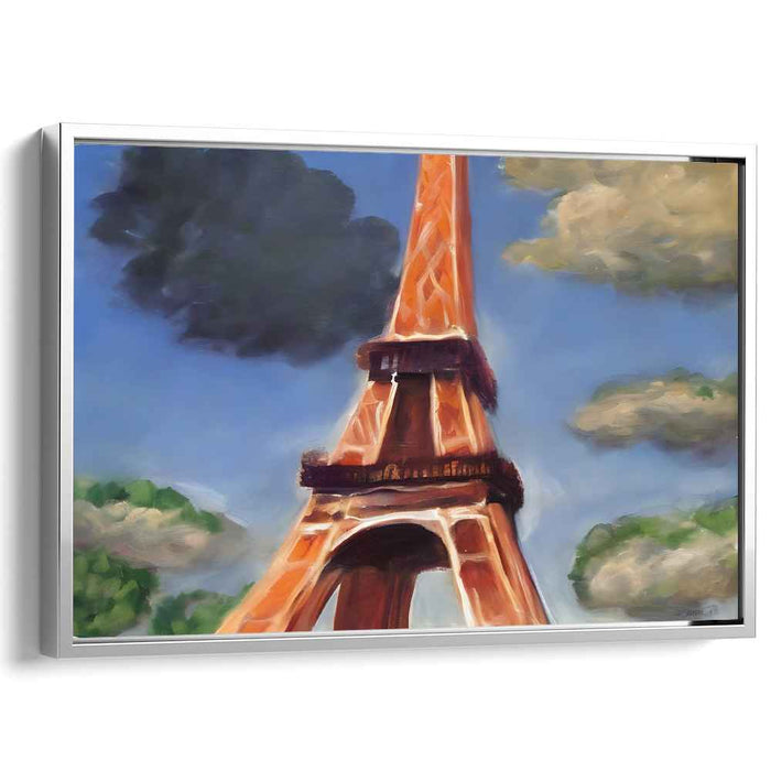 Surreal Paris: Dreamy Eiffel Tower Canvas Art Print