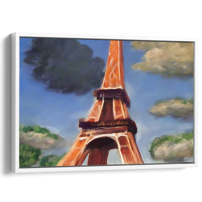 Surreal Paris: Dreamy Eiffel Tower Canvas Art Print