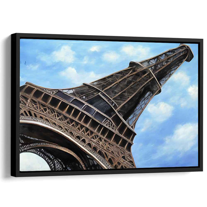 Elevated Elegance: Realistic Eiffel Tower Canvas Art Print