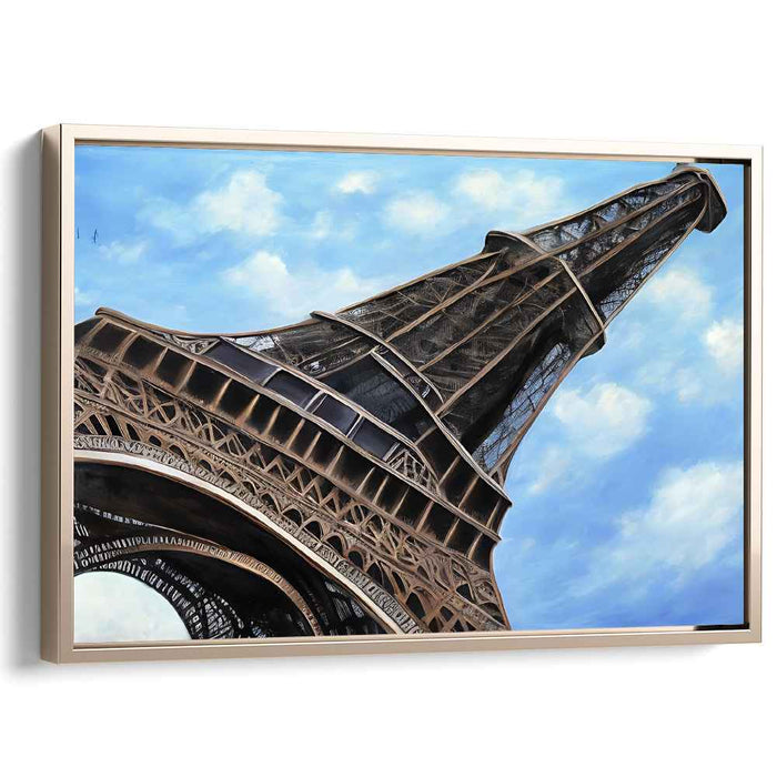 Elevated Elegance: Realistic Eiffel Tower Canvas Art Print