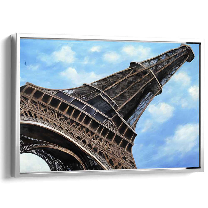 Elevated Elegance: Realistic Eiffel Tower Canvas Art Print