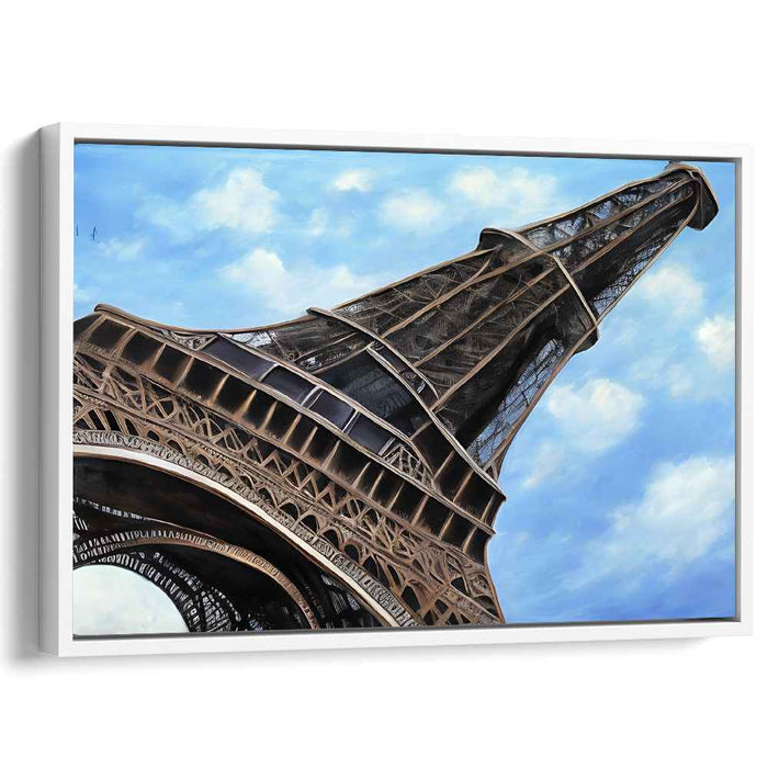 Elevated Elegance: Realistic Eiffel Tower Canvas Art Print