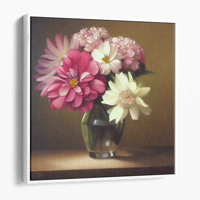 Blossom Whispers Beyond Time: Timeless Floral Elegance Canvas Art Print