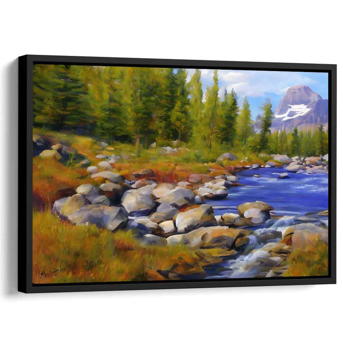 Verdant Eden Awaits: Lush Landscape Oil Painting