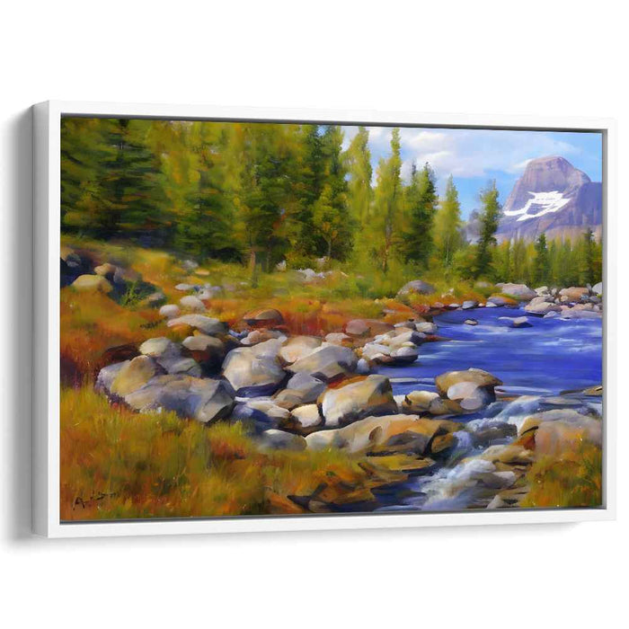 Verdant Eden Awaits: Lush Landscape Oil Painting