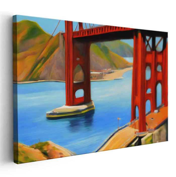 Authentic Earth Impressions: Realistic Landscape Canvas Art Print