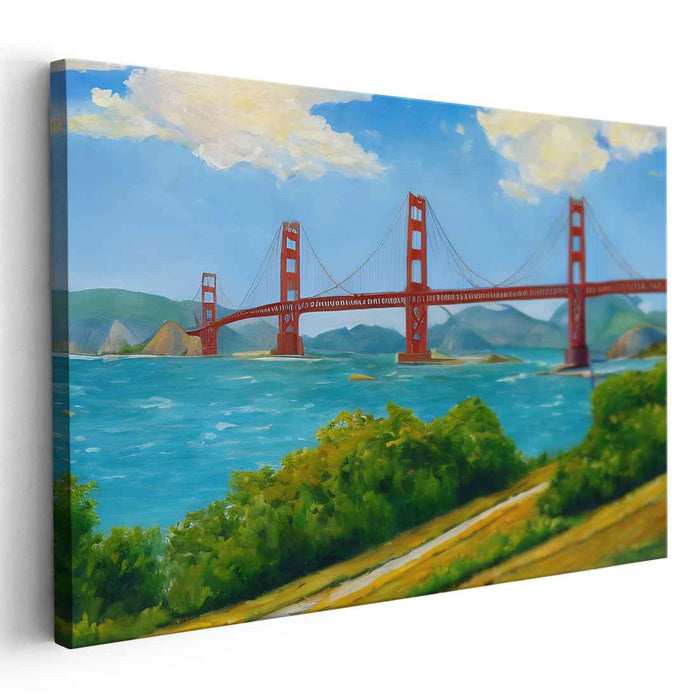 Reality's Vivid Embrace: Vibrant Realism Landscape Canvas Art Print
