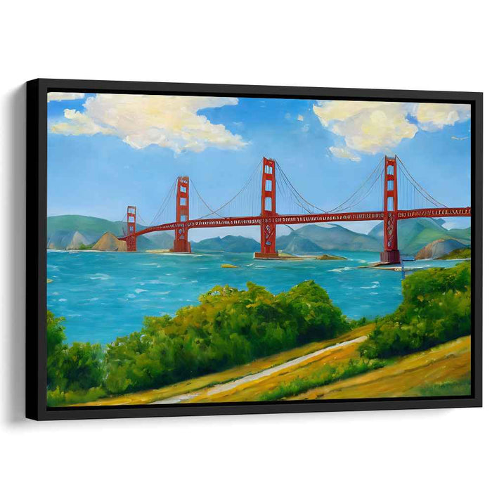 Reality's Vivid Embrace: Vibrant Realism Landscape Canvas Art Print
