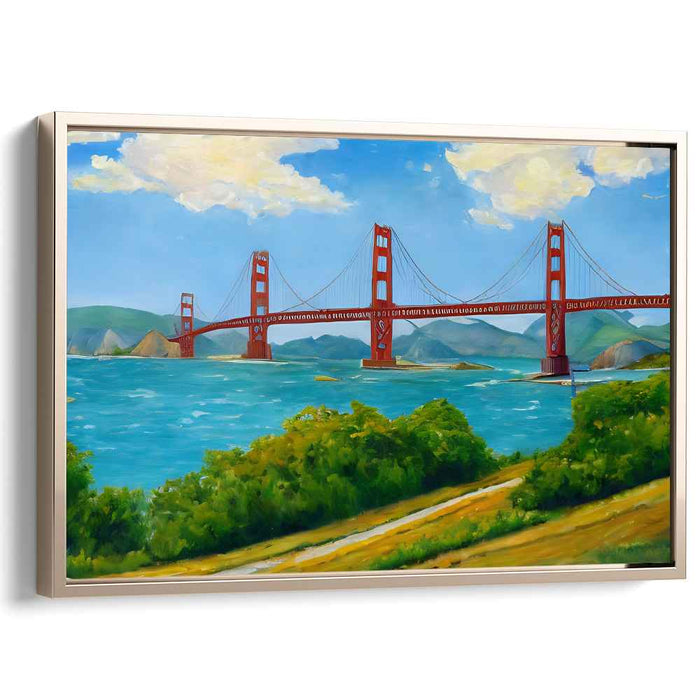 Reality's Vivid Embrace: Vibrant Realism Landscape Canvas Art Print