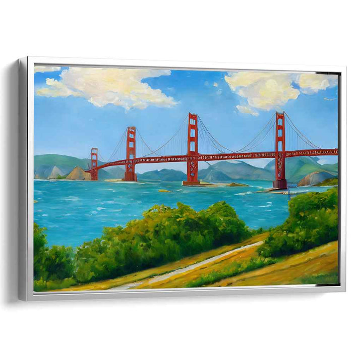 Reality's Vivid Embrace: Vibrant Realism Landscape Canvas Art Print