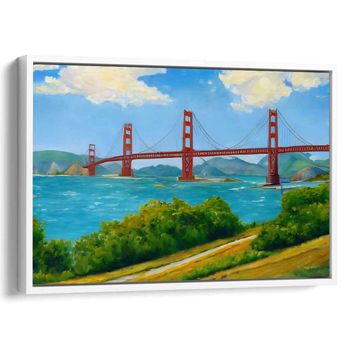 Reality's Vivid Embrace: Vibrant Realism Landscape Canvas Art Print