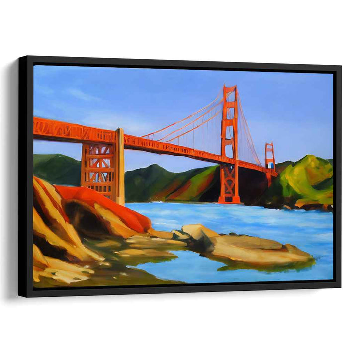 Ethereal Harmony Haven: Vibrant Landscape Canvas Art Print