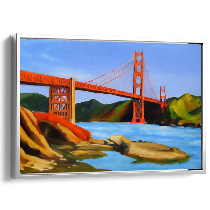 Ethereal Harmony Haven: Vibrant Landscape Canvas Art Print