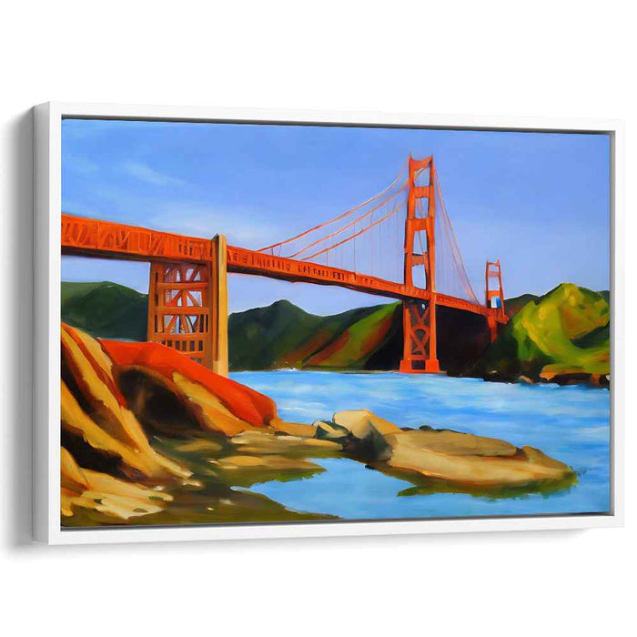 Ethereal Harmony Haven: Vibrant Landscape Canvas Art Print