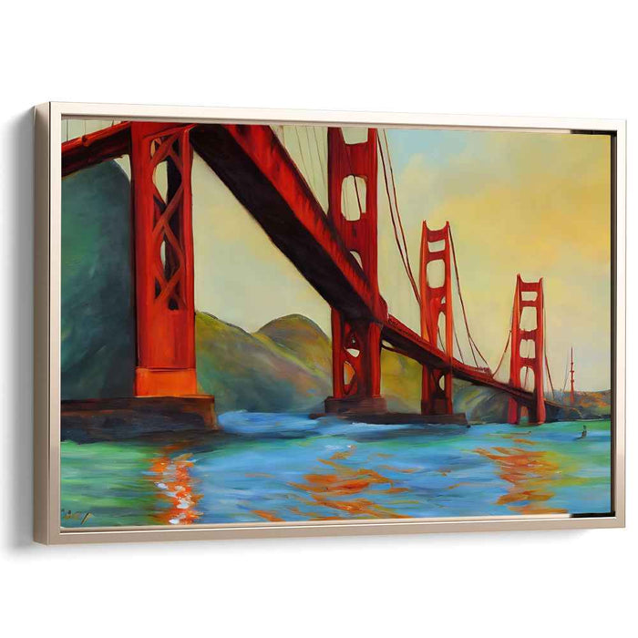 Neon Pulse Streets: Vibrant Cityscape Canvas Art Print