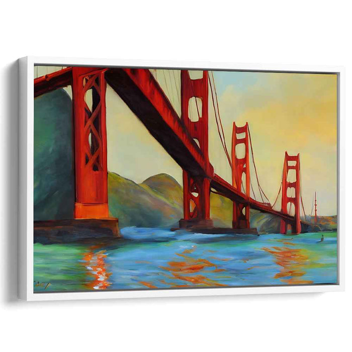 Neon Pulse Streets: Vibrant Cityscape Canvas Art Print