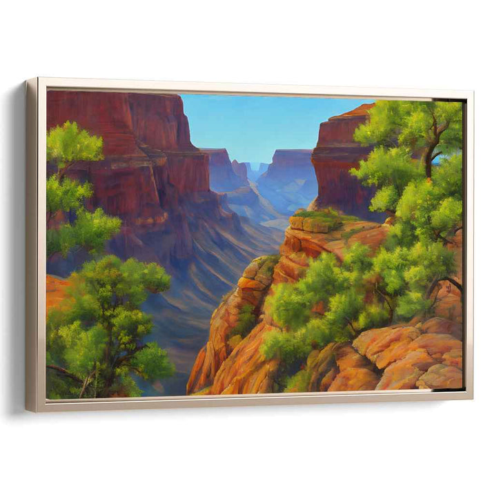 Red Rock Recess: Realistic Landscape with Red Rock Formations