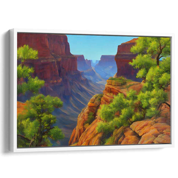 Red Rock Recess: Realistic Landscape with Red Rock Formations